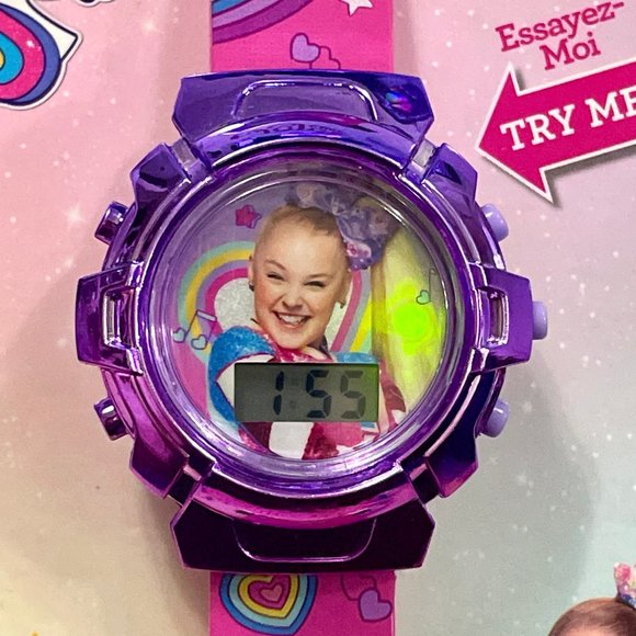 🆕 JOJO SIWA ~ FLASHING COLOURS LCD DIGITAL WRIST WATCH ~ Nickelodeon - Picture 9 of 9